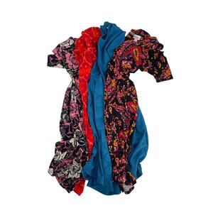 LuLaRoe Dress Bundle Bold Prints‎ XXS Boho Festival Geometric Colorful Artsy